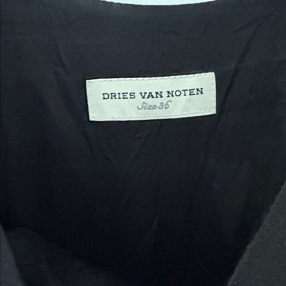 Vintage Dries Van Noten Black Dress with Floral Patterns - Picture 2 of 9